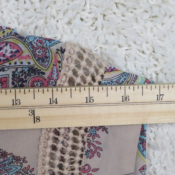 Daniel Rainn* Women's Sleeveless Boat Neck Tie Pullover Blouse Size Small~ Multi - Picture 6 of 9